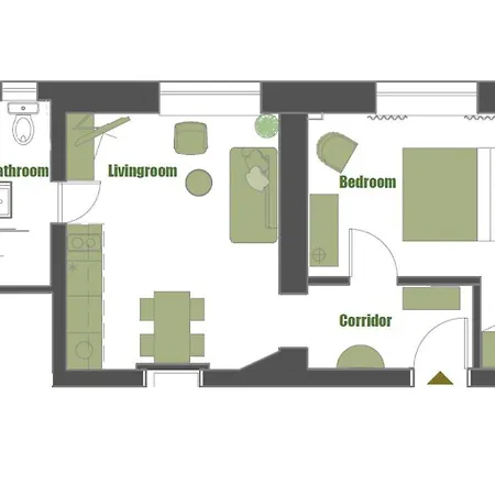 דירה Artiesta - 7 Apartments In Sofia City Center סופיה