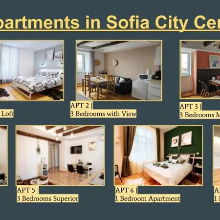 דירה Artiesta - 7 Apartments In Sofia City Center סופיה